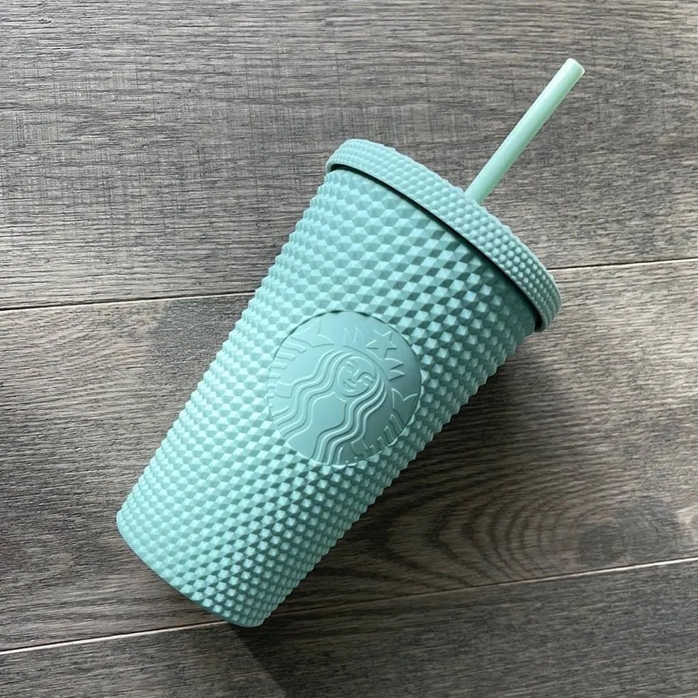 2021 Starbucks Mint 16oz Studded Tumbler Grande Holiday Cold Cup BRAND NEW Matte